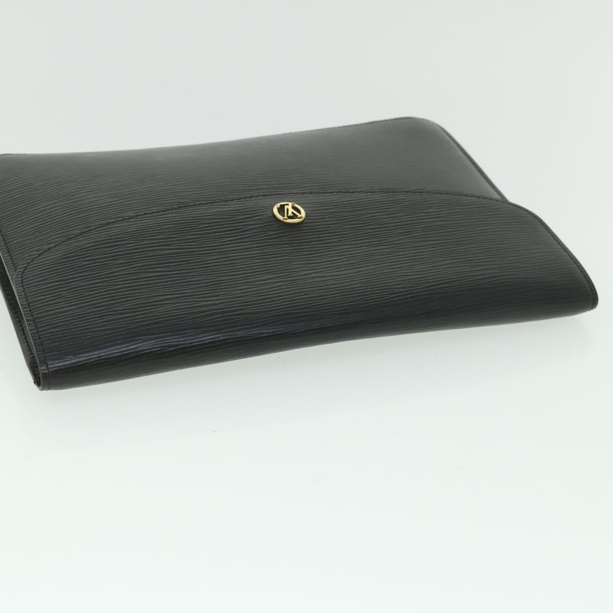 LOUIS VUITTON Epi Montaigne 27 Clutch Bag Black M52652 LV Auth ep2068