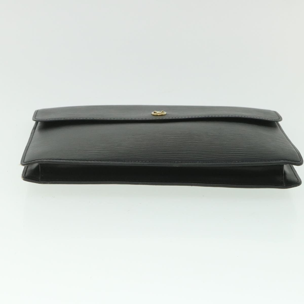 LOUIS VUITTON Epi Montaigne 27 Clutch Bag Black M52652 LV Auth ep2068