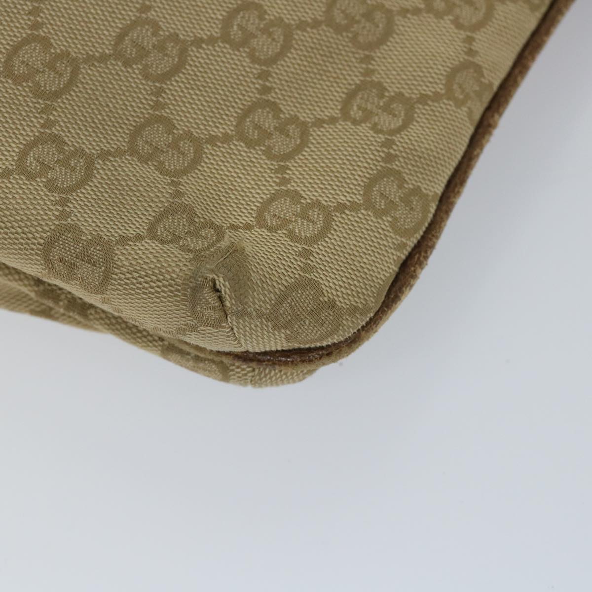 GUCCI GG Canvas Shoulder Bag Beige 115514 Auth ep2073