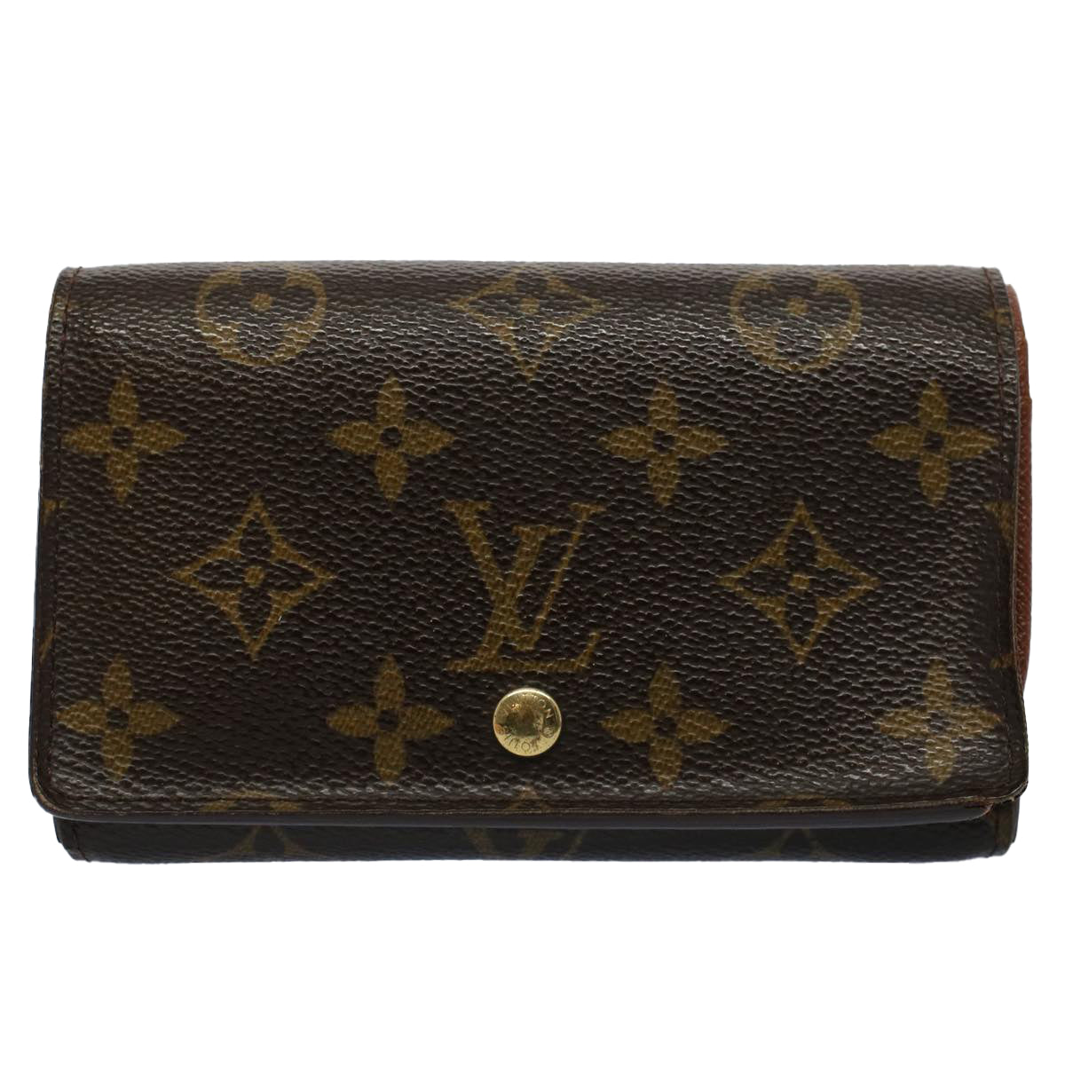 LOUIS VUITTON Monogram Porte Monnaie Zip Long Wallet M61727 LV Auth ep2076