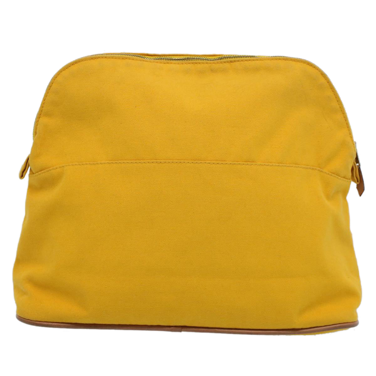HERMES Bolide GM Pouch Canvas Yellow Auth ep2079 - 0