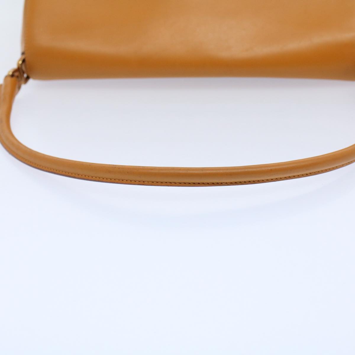 PRADA Shoulder Bag Leather Yellow Auth ep2081