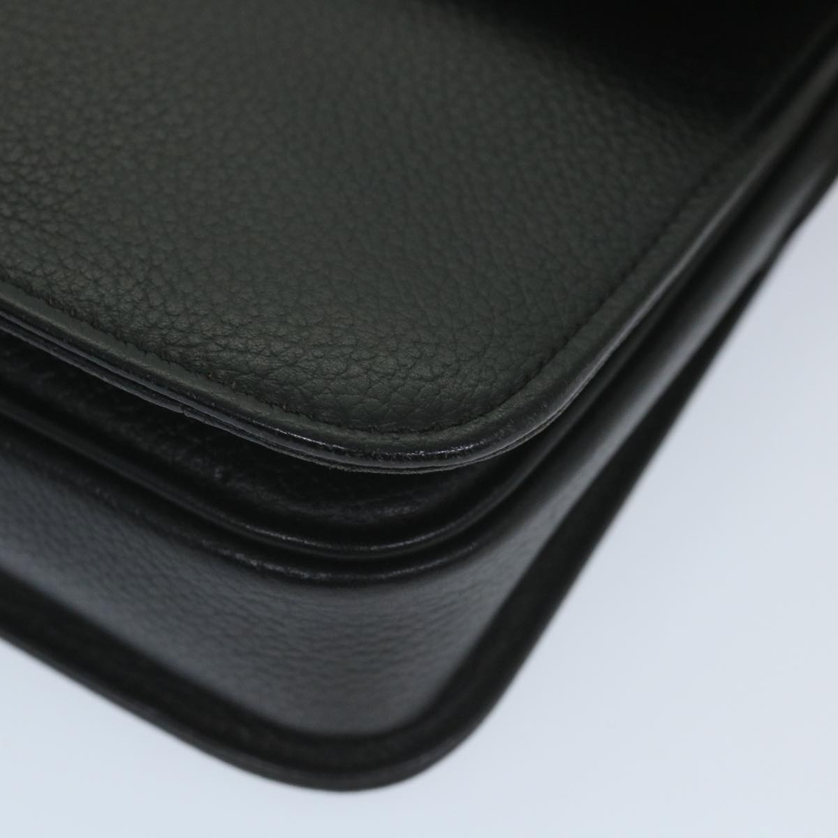 Burberrys Shoulder Bag Leather Black Auth ep2090