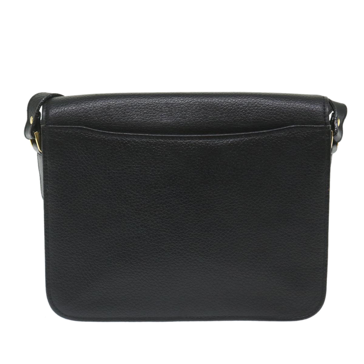 Burberrys Shoulder Bag Leather Black Auth ep2090 - 0