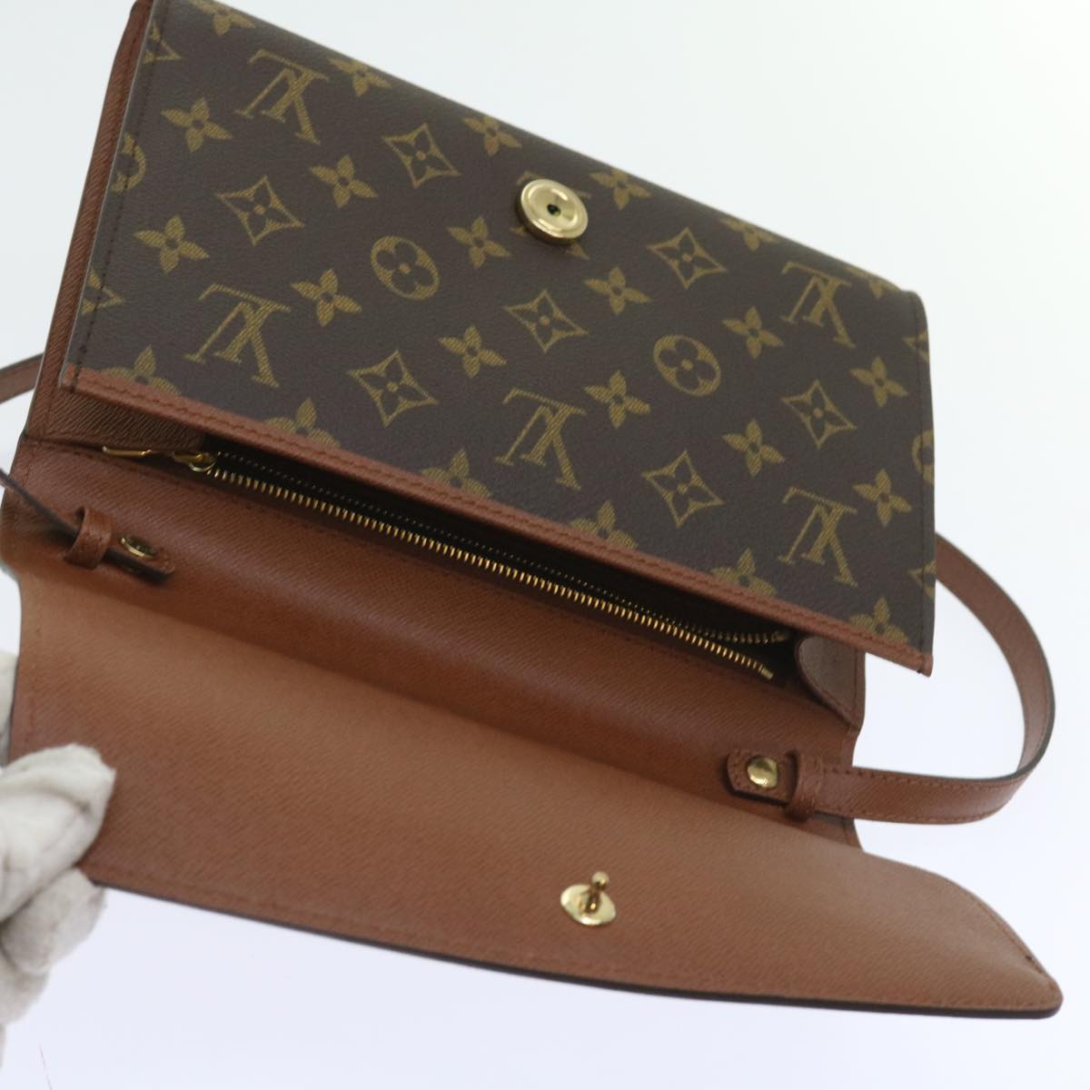 LOUIS VUITTON Monogram Bordeaux 24 Shoulder Bag M51798 LV Auth ep2114