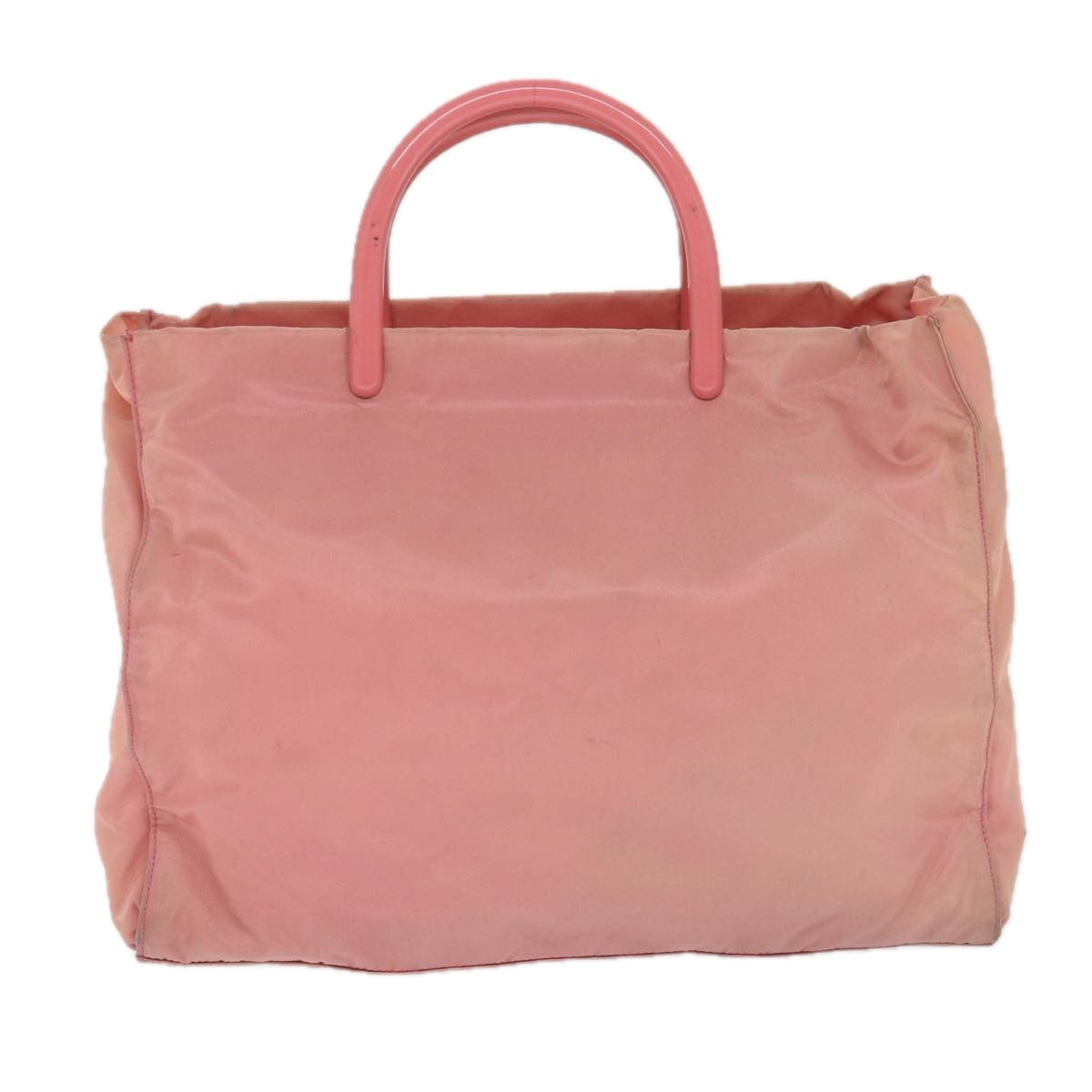 PRADA Hand Bag Nylon Pink Auth ep2122