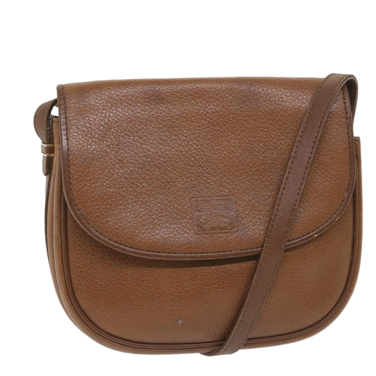 Burberrys Shoulder Bag Leather Brown Auth ep2154