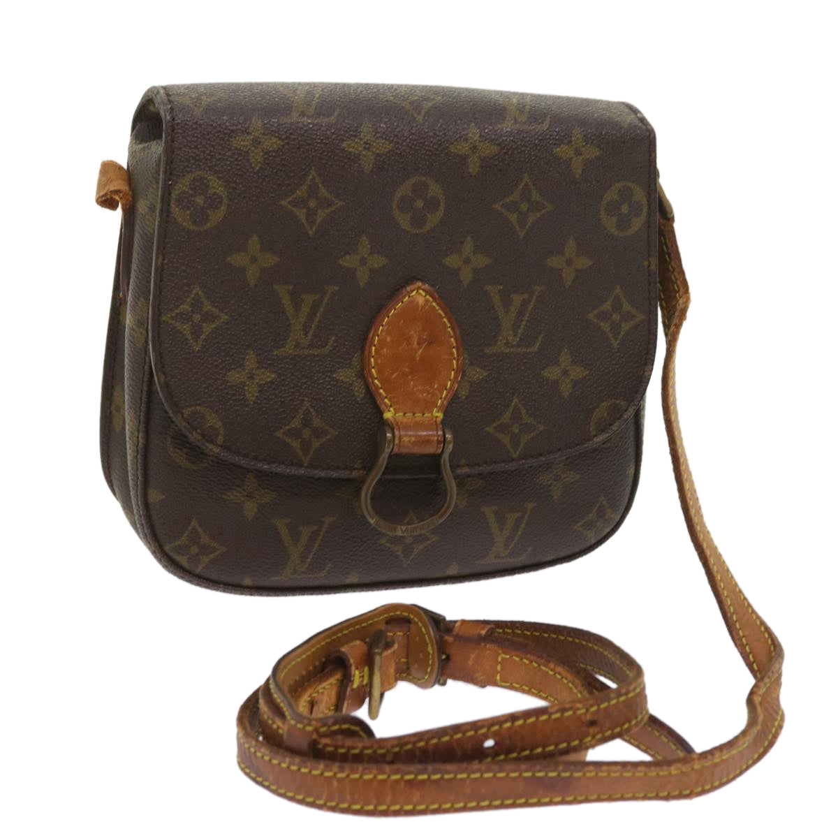 LOUIS VUITTON Monogram Saint Cloud MM Shoulder Bag M51243 LV Auth ep2158