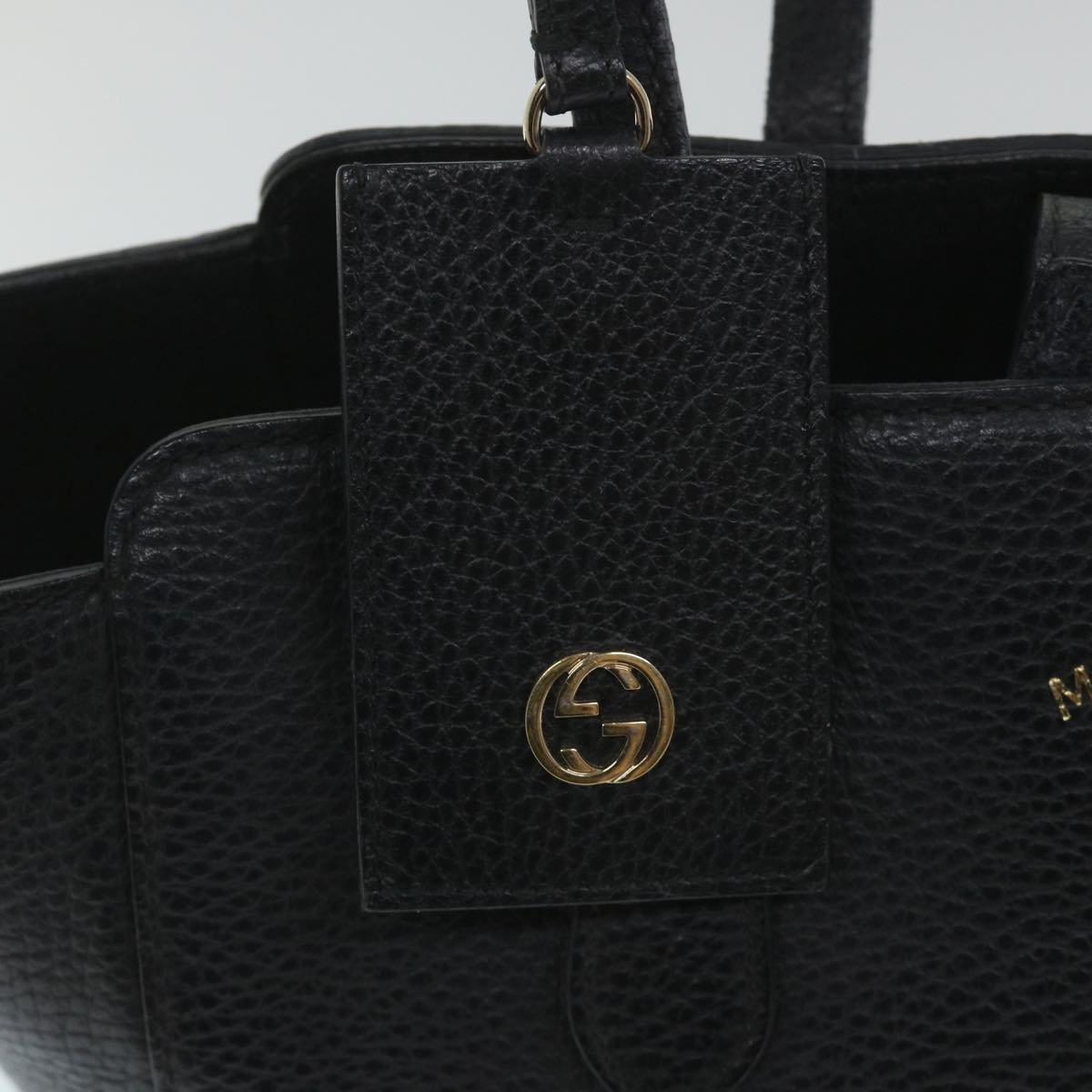 GUCCI Swing Shoulder Bag Leather Black 354408 Auth ep2176