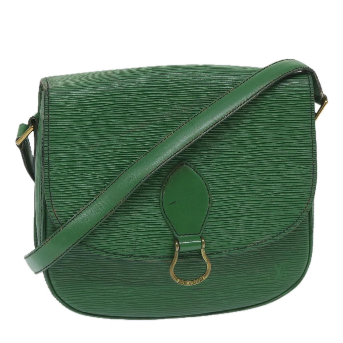 LOUIS VUITTON Epi Saint Cloud GM Shoulder Bag Green M52194 LV Auth ep2182