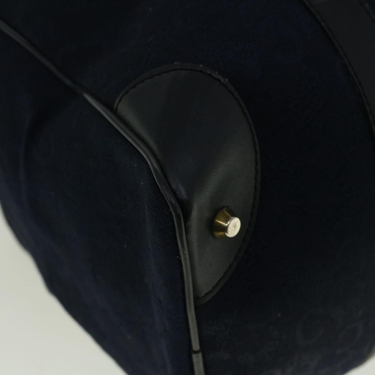 CELINE C Macadam Canvas Boston Bag Navy Auth ep2240