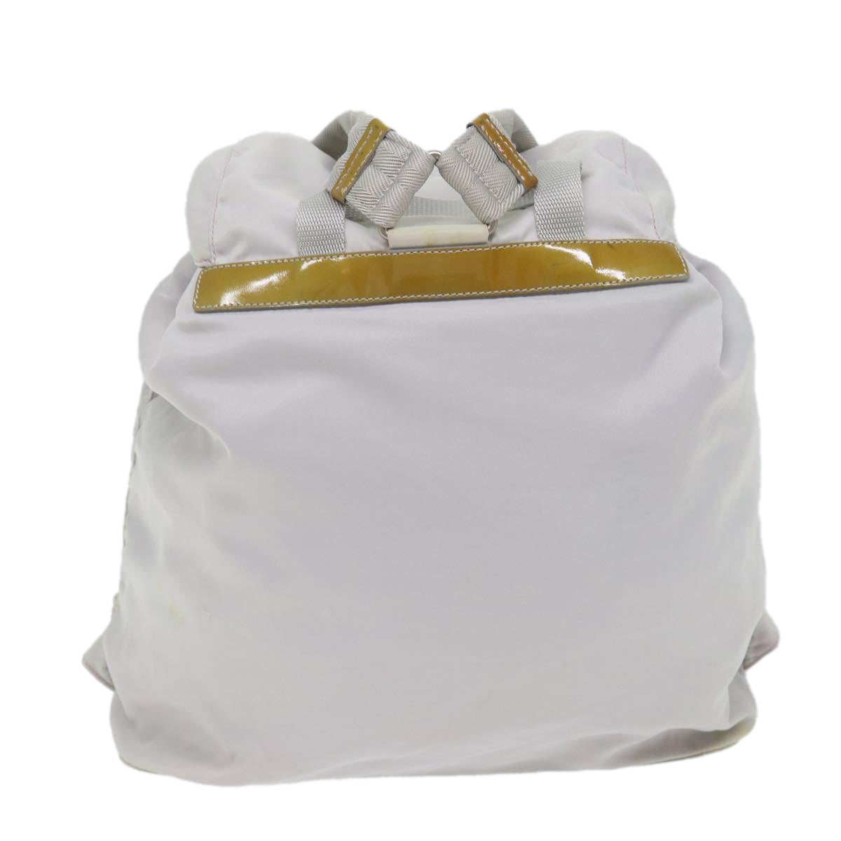 PRADA Backpack Nylon White Auth ep2243