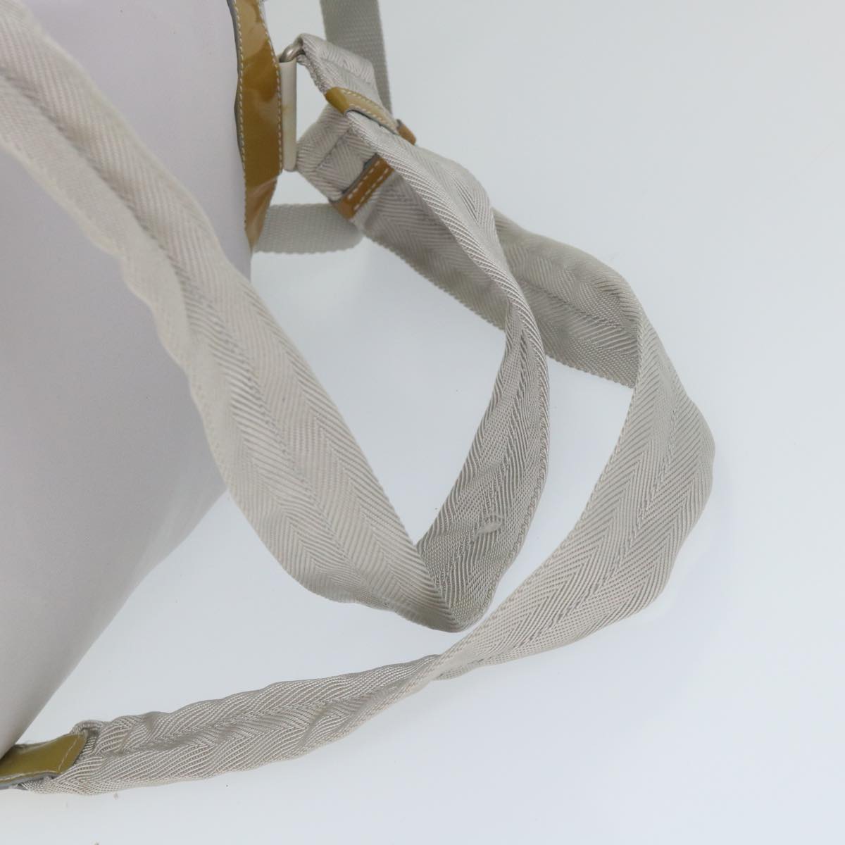 PRADA Backpack Nylon White Auth ep2243