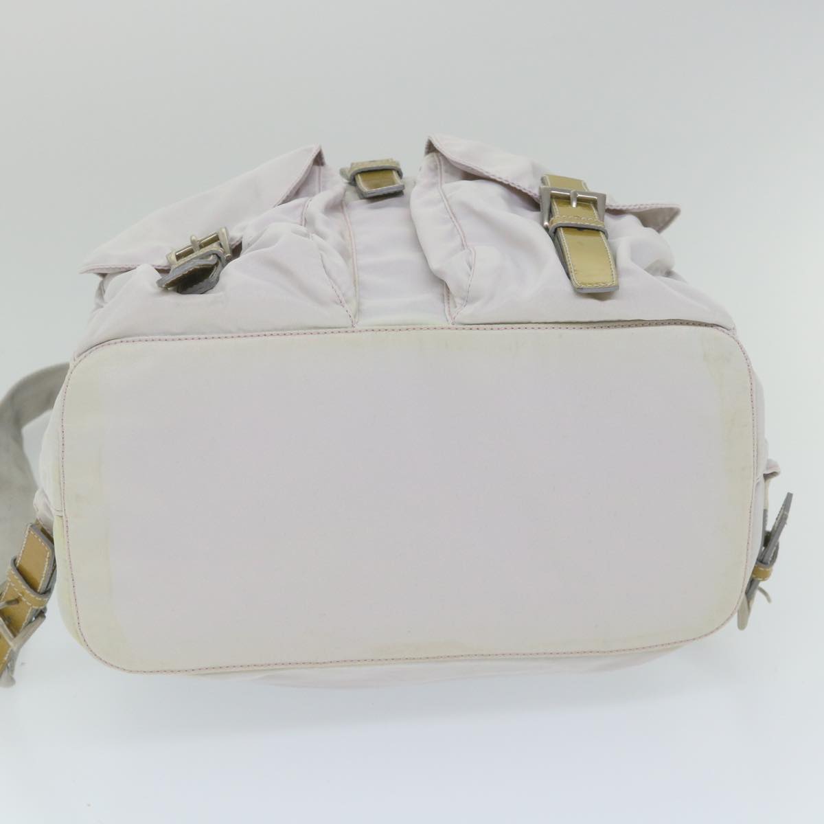 PRADA Backpack Nylon White Auth ep2243