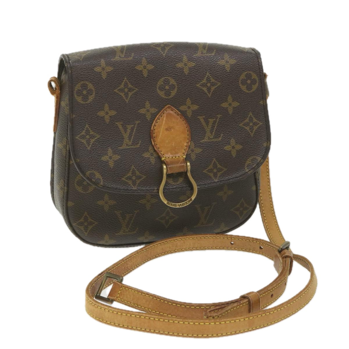 LOUIS VUITTON Monogram Saint Cloud MM Shoulder Bag M51243 LV Auth ep2264