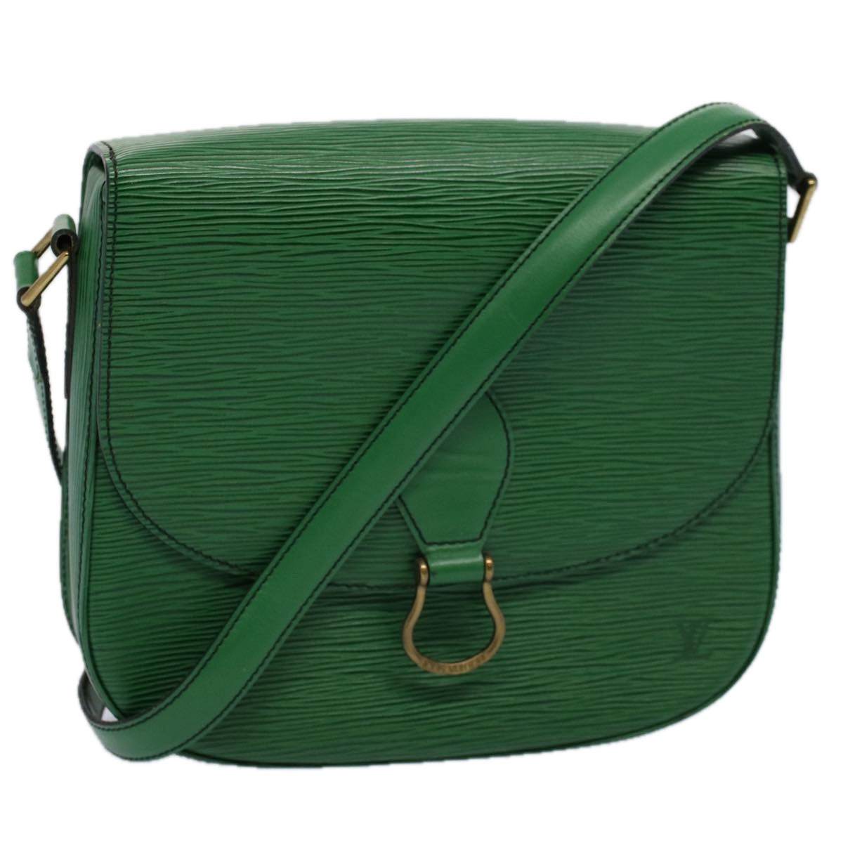 LOUIS VUITTON Epi Saint Cloud GM Shoulder Bag Green M52194 LV Auth ep2275