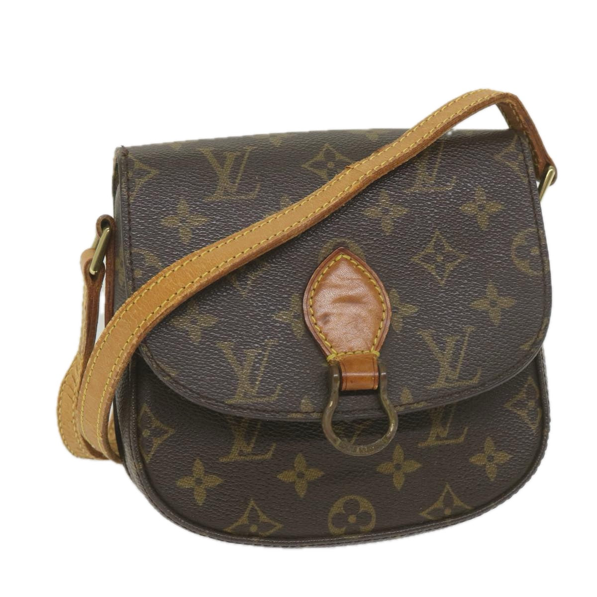 LOUIS VUITTON Monogram Saint Cloud PM Shoulder Bag M51244 LV Auth ep2282