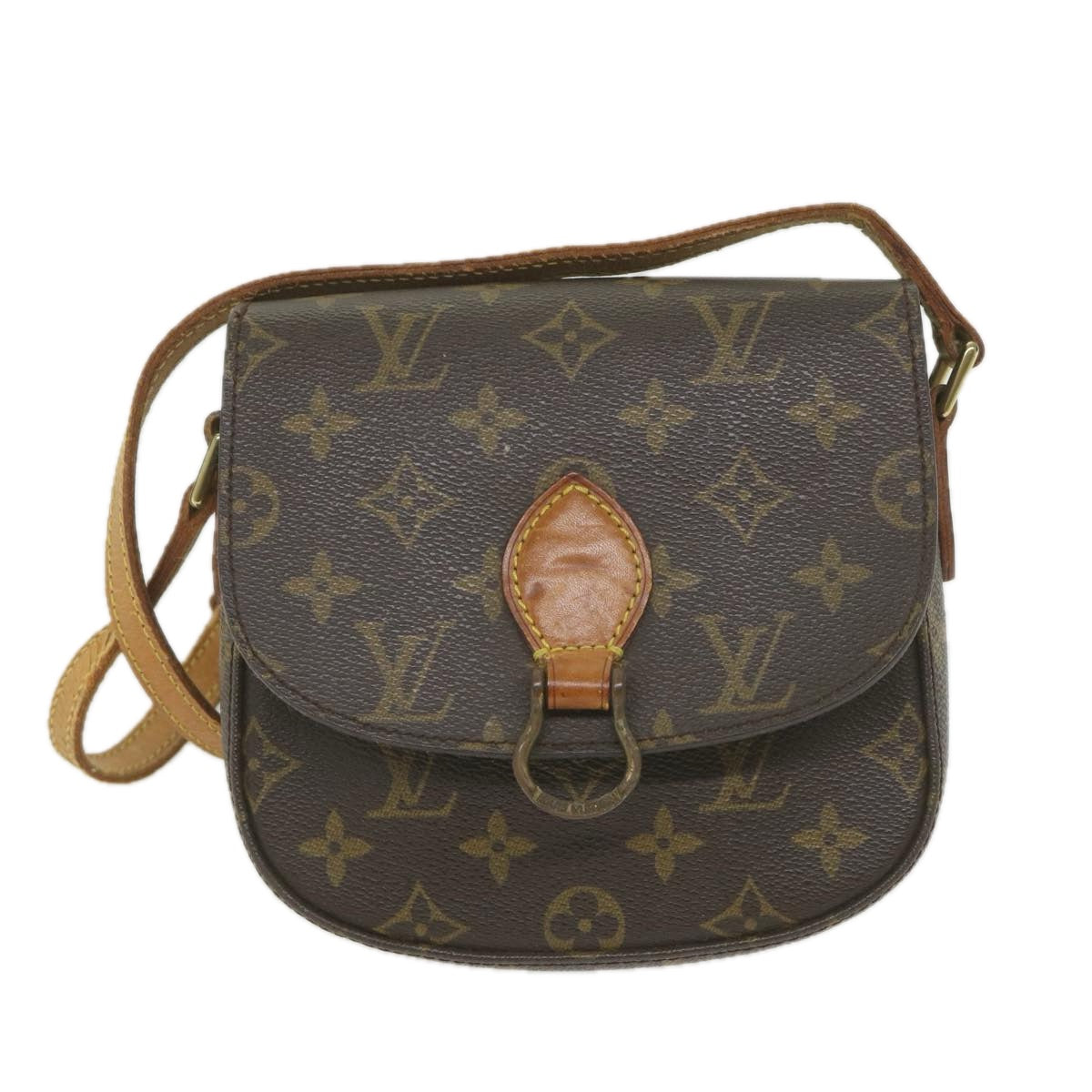 LOUIS VUITTON Monogram Saint Cloud PM Shoulder Bag M51244 LV Auth ep2282