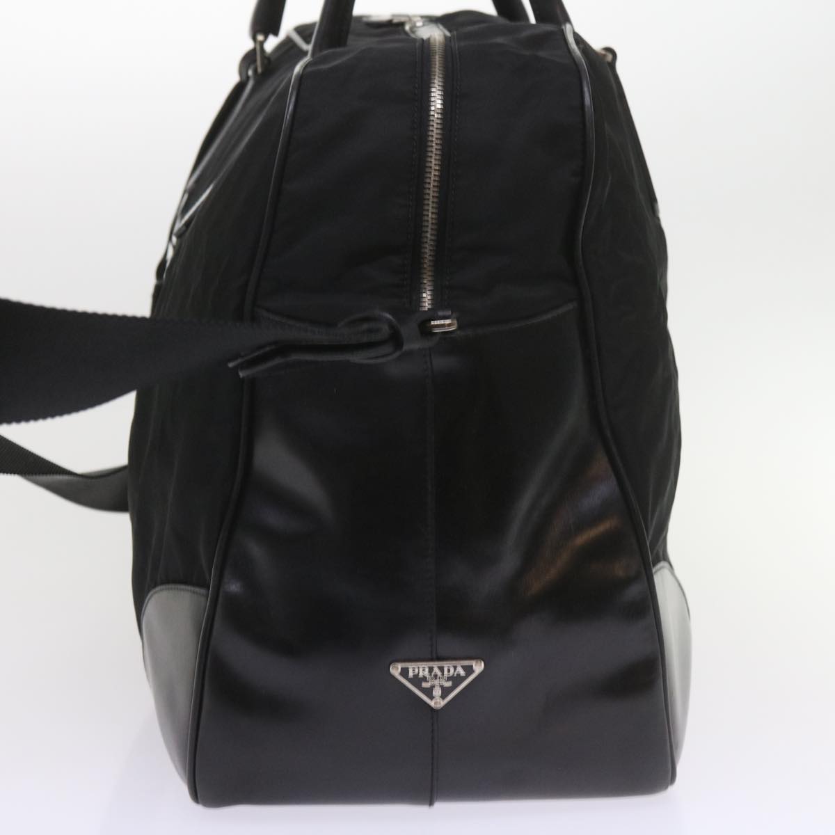 PRADA Boston Bag Nylon 2way Black Auth ep2301