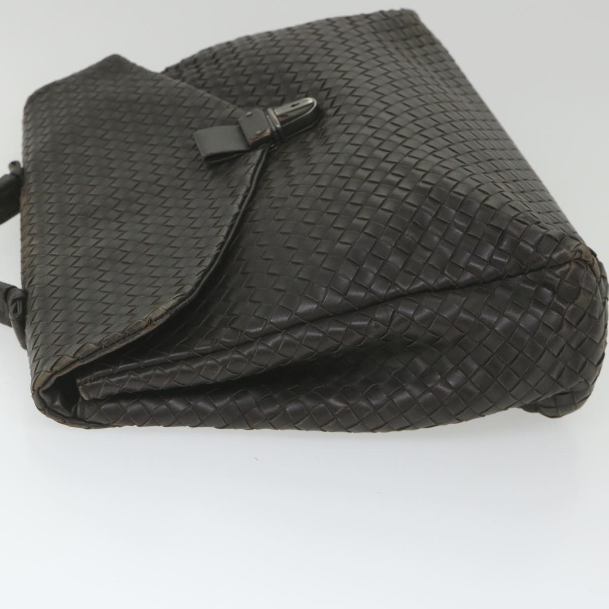 BOTTEGAVENETA INTRECCIATO Business Bag Leather Brown Auth ep2306