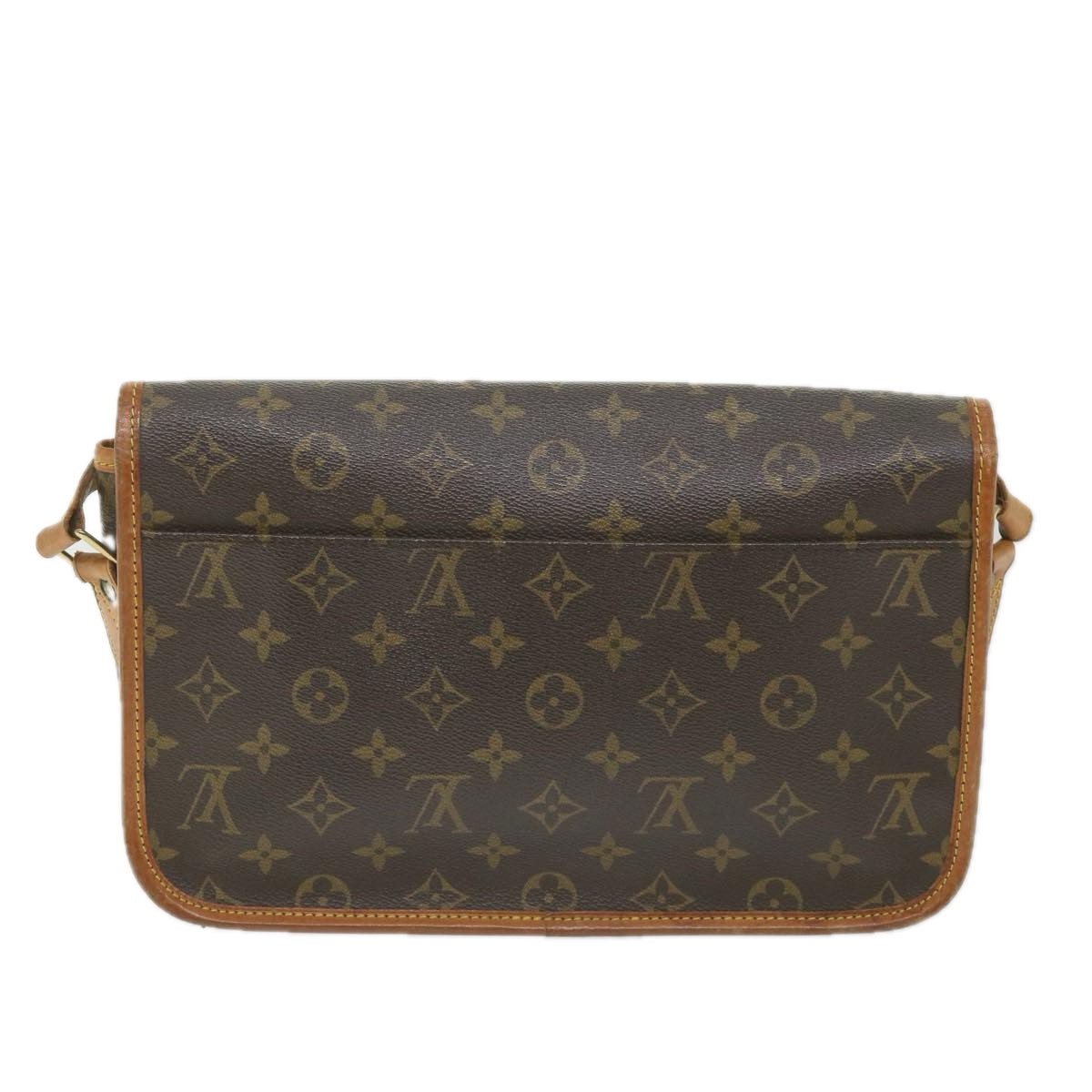 LOUIS VUITTON Monogram Gibeciere MM Shoulder Bag M42247 LV Auth ep2307