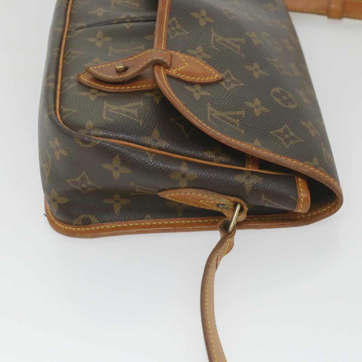 LOUIS VUITTON Monogram Gibeciere MM Shoulder Bag M42247 LV Auth ep2307