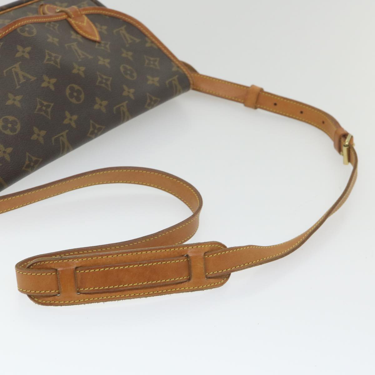 LOUIS VUITTON Monogram Gibeciere MM Shoulder Bag M42247 LV Auth ep2307