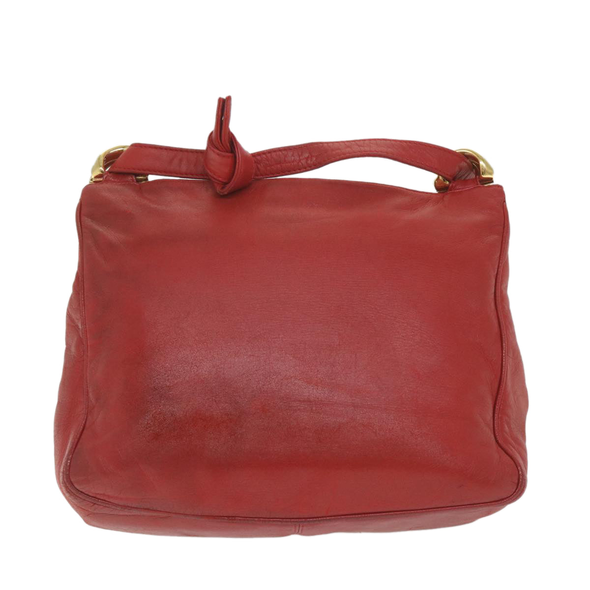 LOEWE Shoulder Bag Leather Red Auth ep2339 - 0