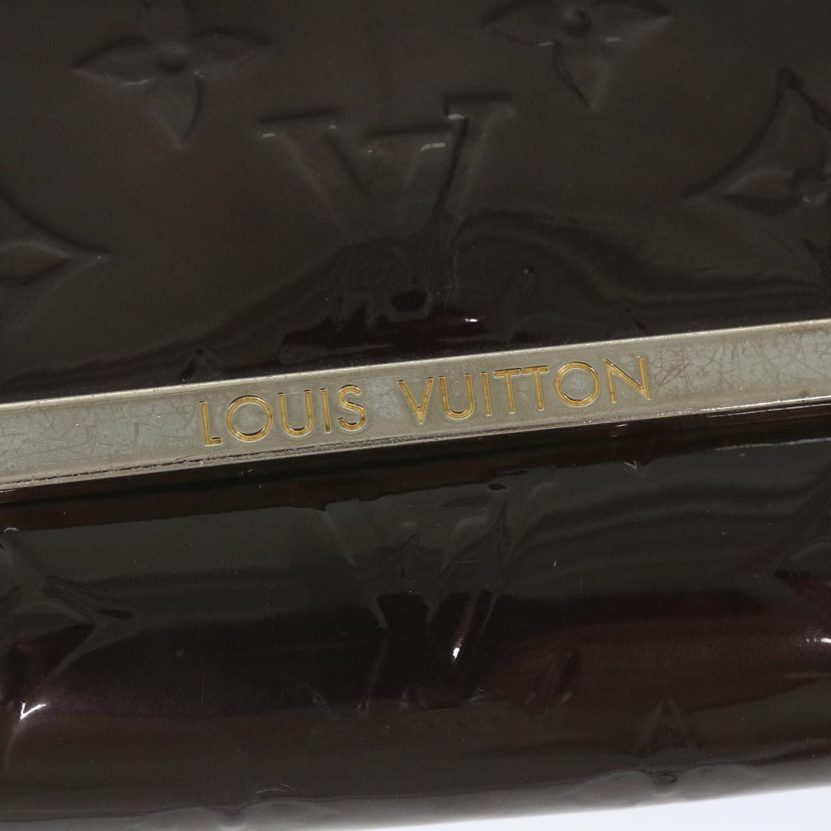 LOUIS VUITTON Monogram Vernis Rossmore MM Bag Amarante M91549 LV Auth ep2358