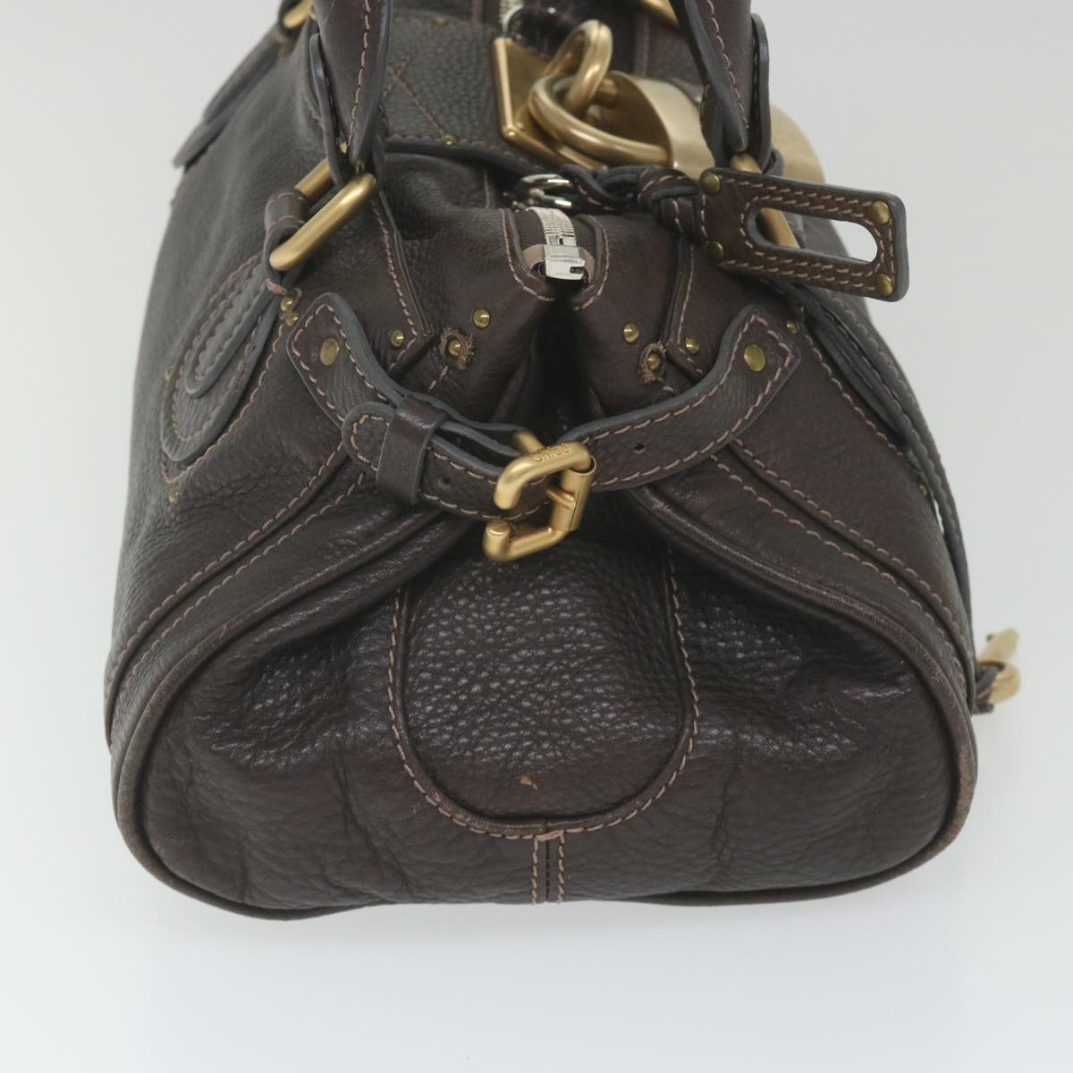 Chloe Paddington Hand Bag Leather Brown 02 11 51 5276 Auth ep2377