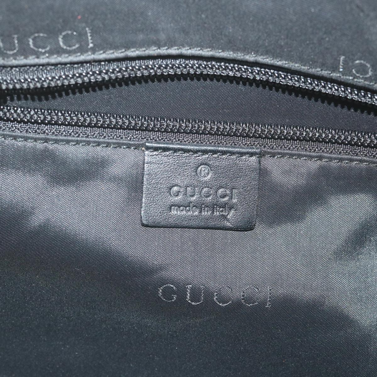 GUCCI Shoulder Bag Nylon Black 019 0376 Auth ep2399