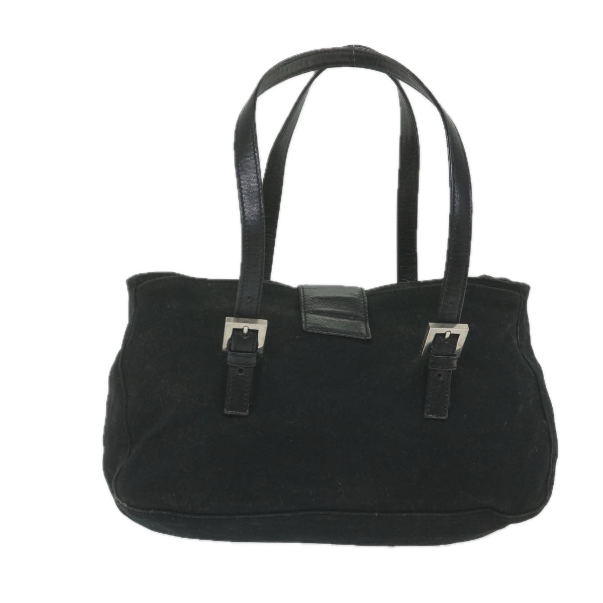 FENDI Mamma Baguette Shoulder Bag Nylon Black Auth ep2451 - 0