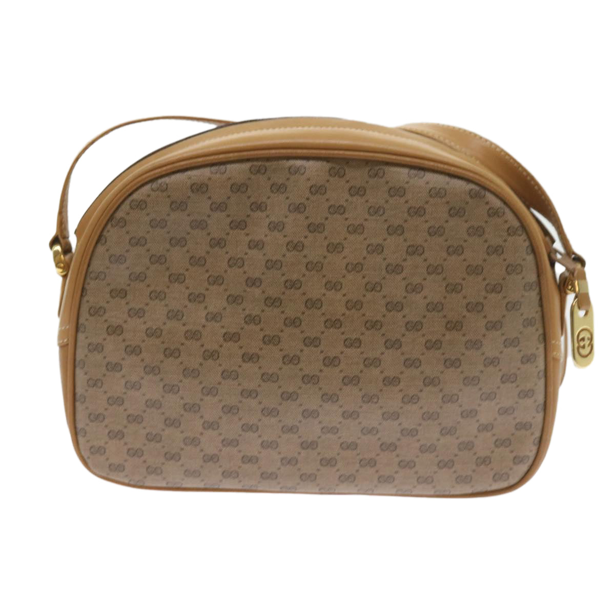 GUCCI Micro GG Supreme Shoulder Bag PVC Leather Beige 001 256 1189 Auth ep2458