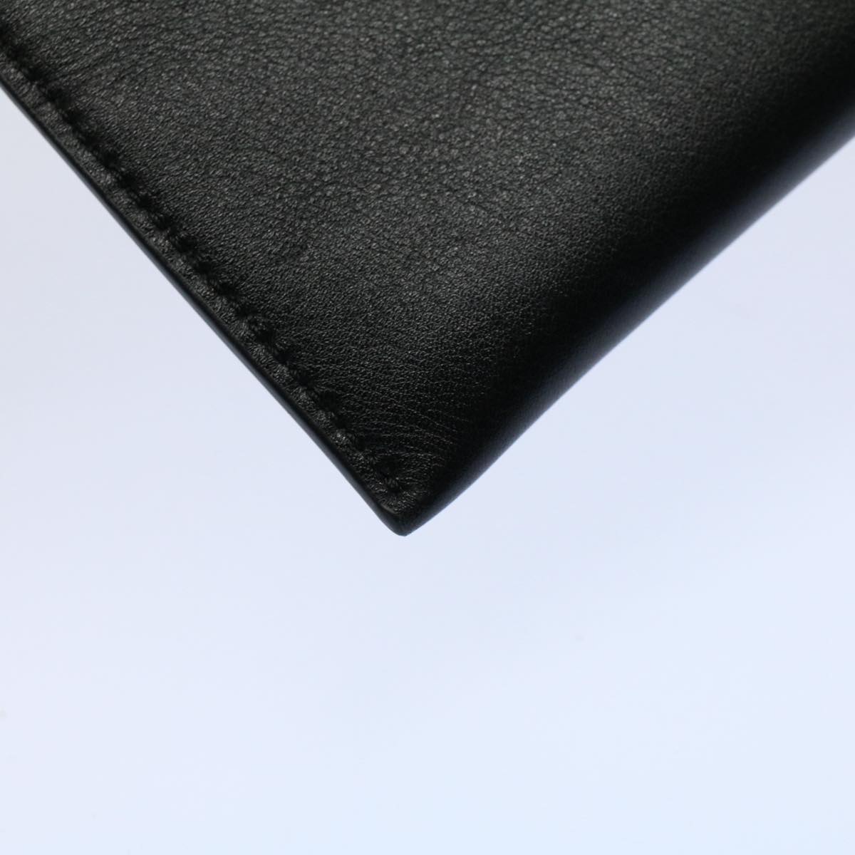 BALENCIAGA Pouch Leather Black Auth ep2473