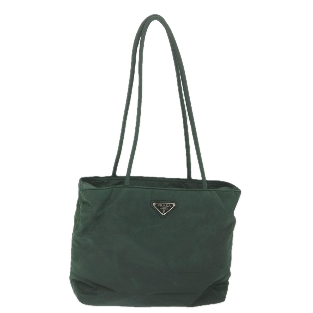 PRADA Shoulder Bag Nylon Green Auth ep2481