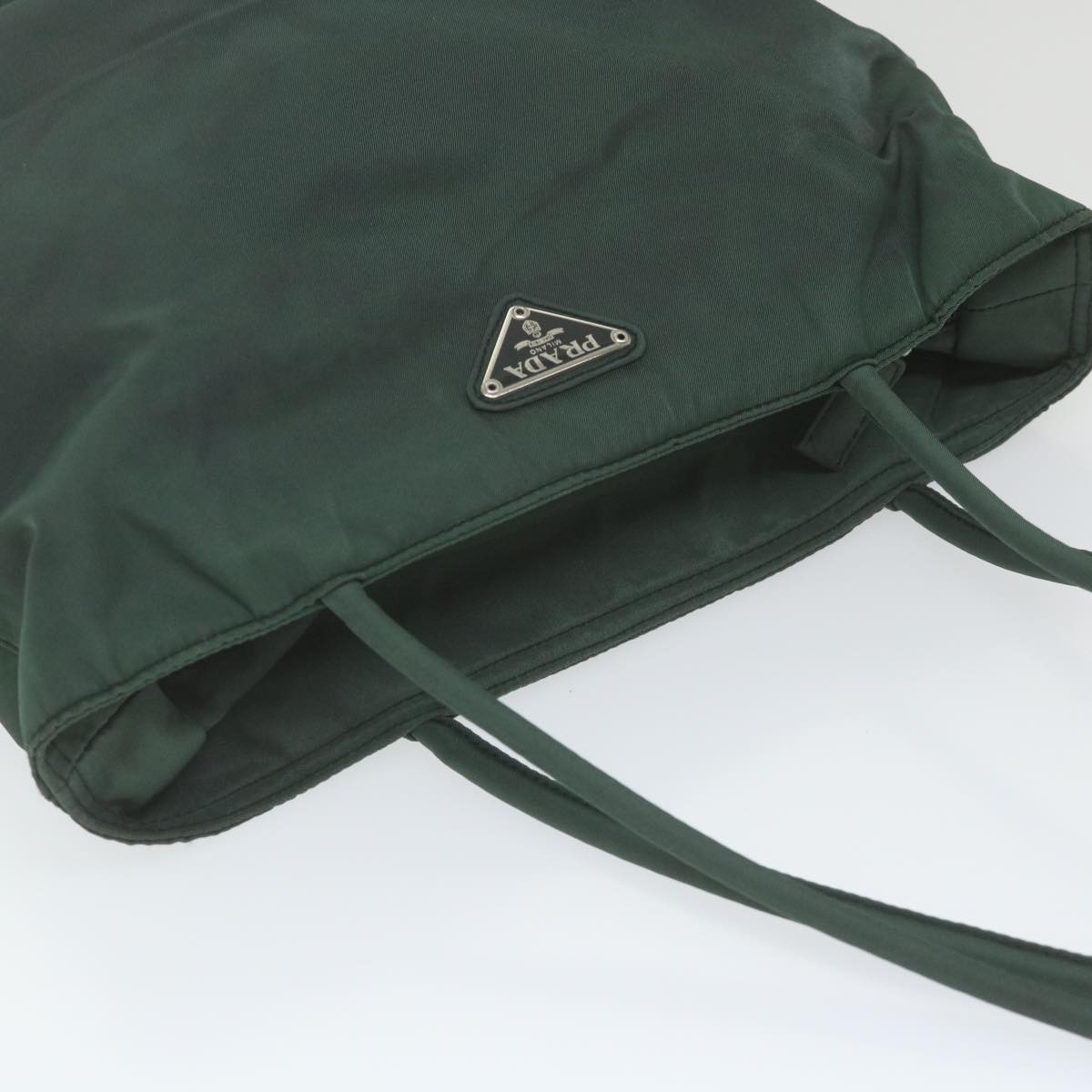 PRADA Shoulder Bag Nylon Green Auth ep2481