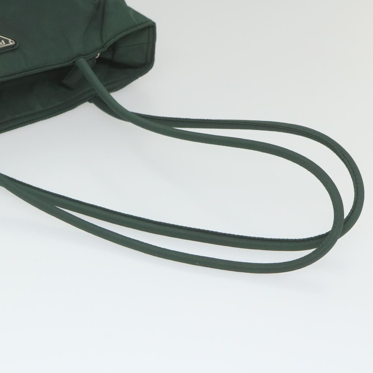 PRADA Shoulder Bag Nylon Green Auth ep2481