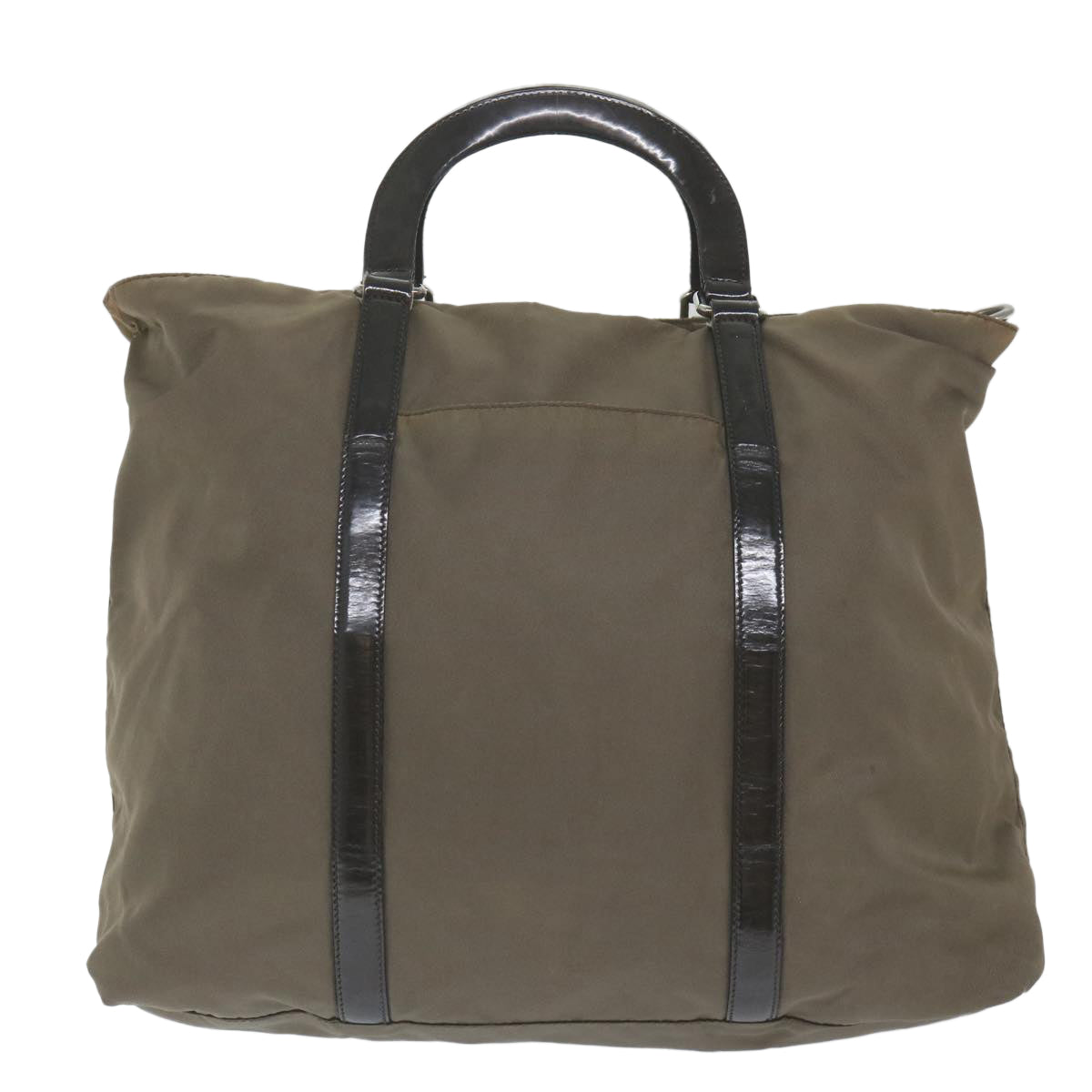 PRADA Hand Bag Nylon 2way Brown Auth ep2483 - 0