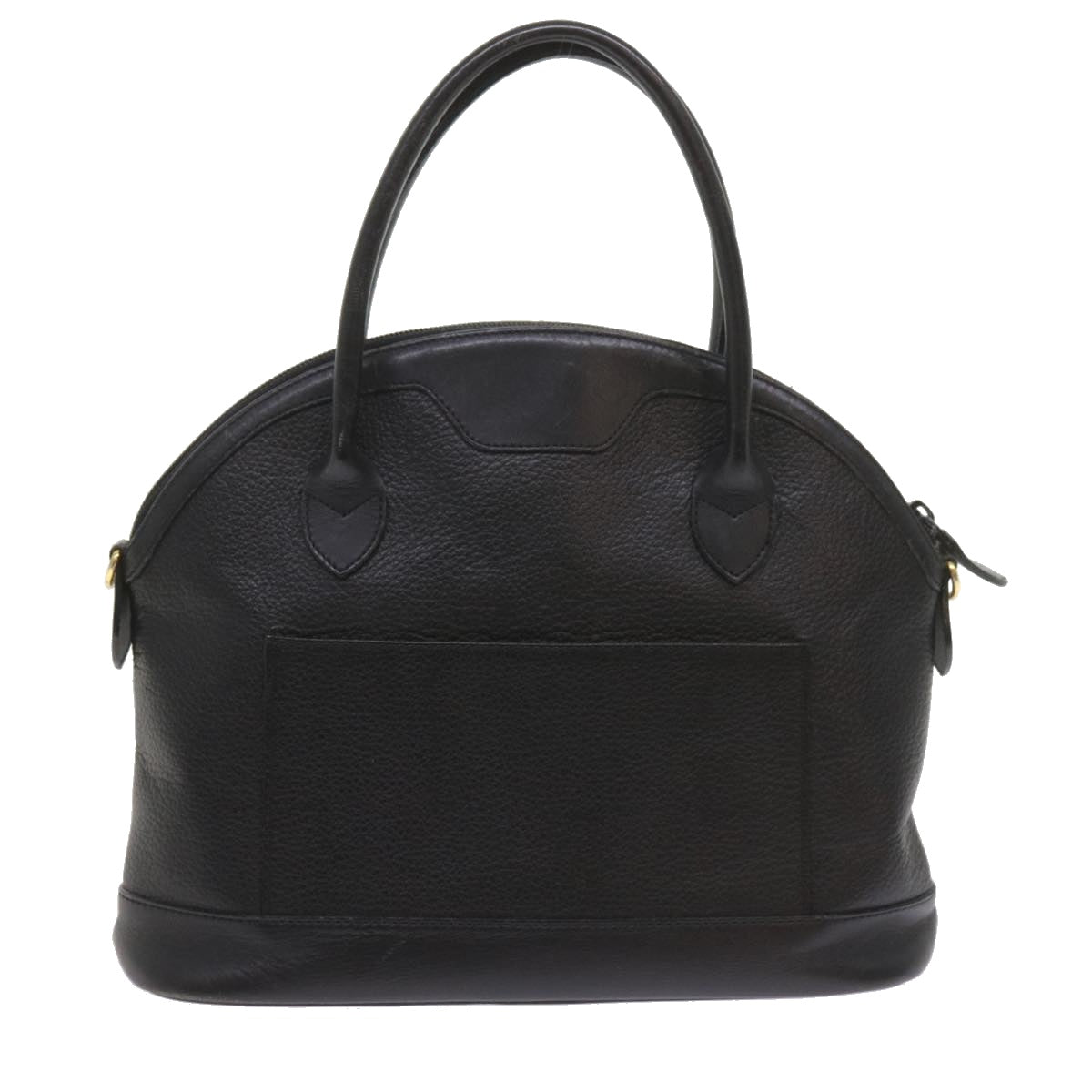 Burberrys Hand Bag Leather Black Auth ep2485 - 0