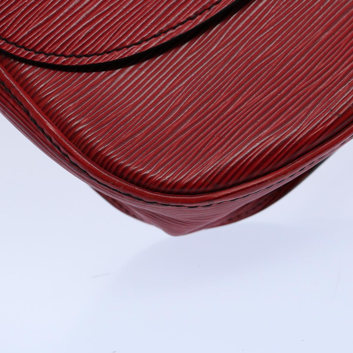 LOUIS VUITTON Epi Saint Cloud GM Shoulder Bag Red M52197 LV Auth ep2502