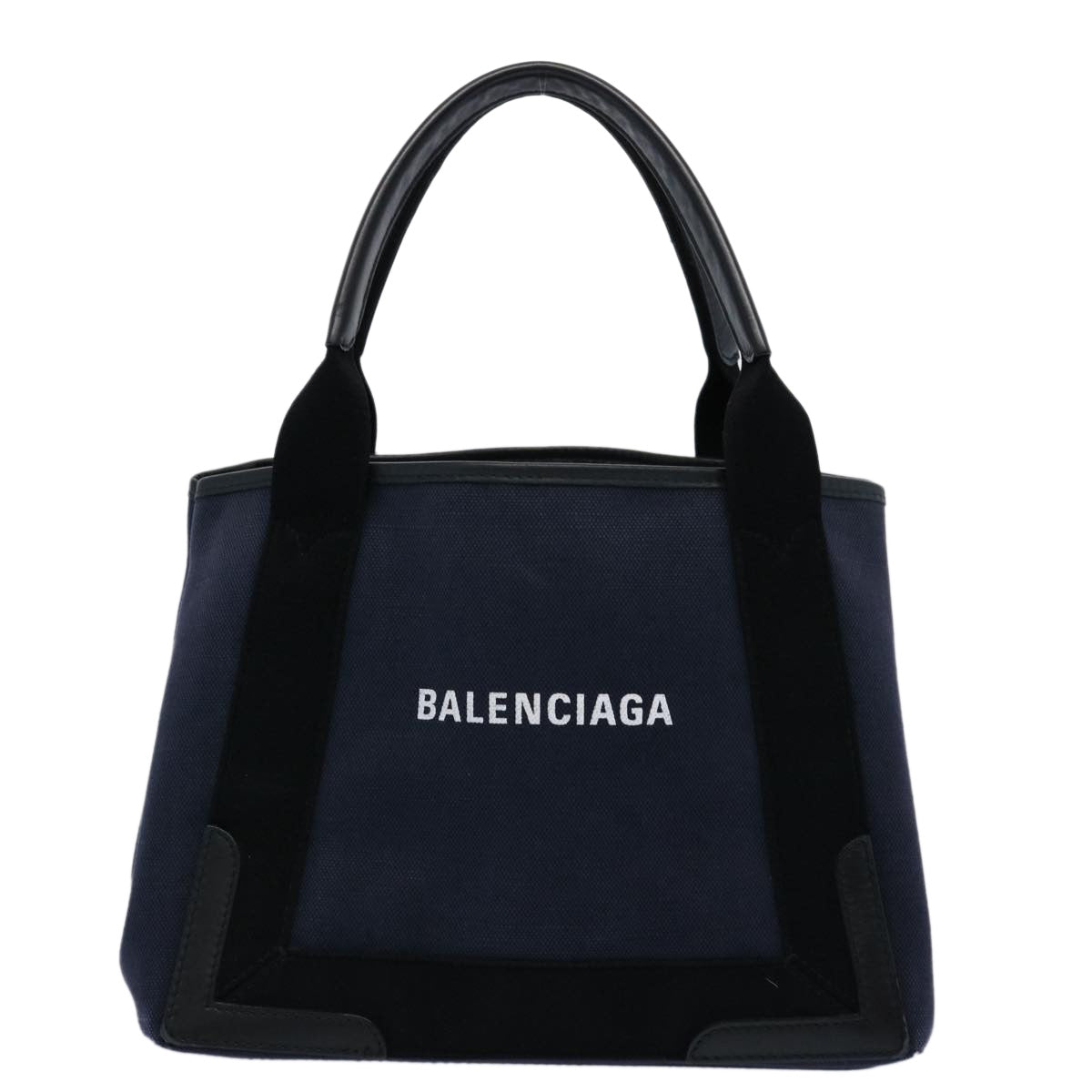 BALENCIAGA Tote Bag Canvas Navy 339933 Auth ep2508 - 0