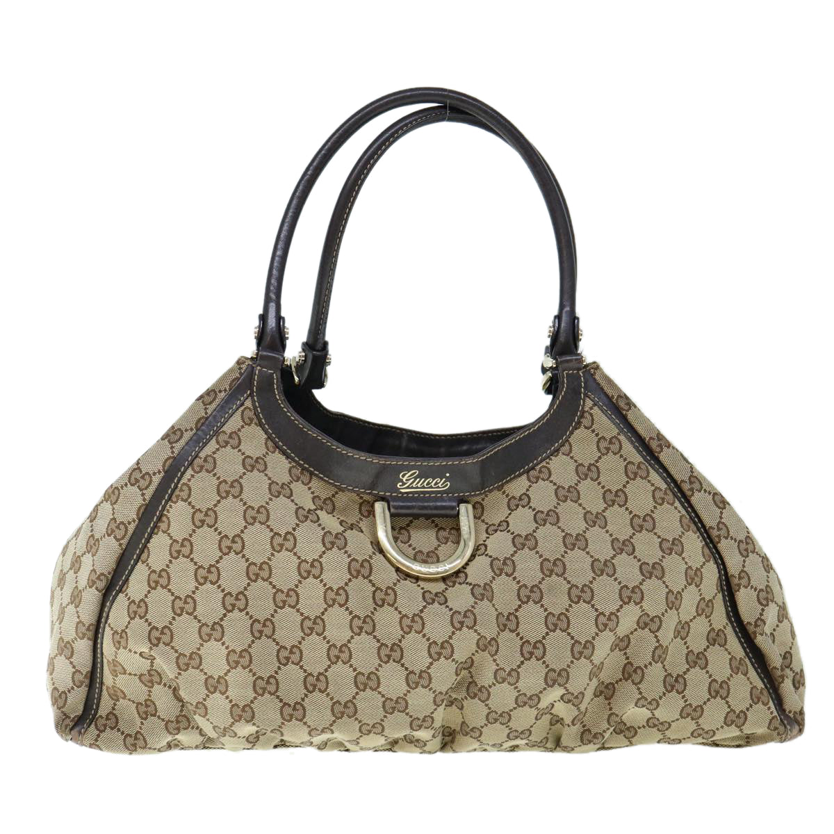 GUCCI GG Canvas Shoulder Bag Beige 189835 Auth ep2509