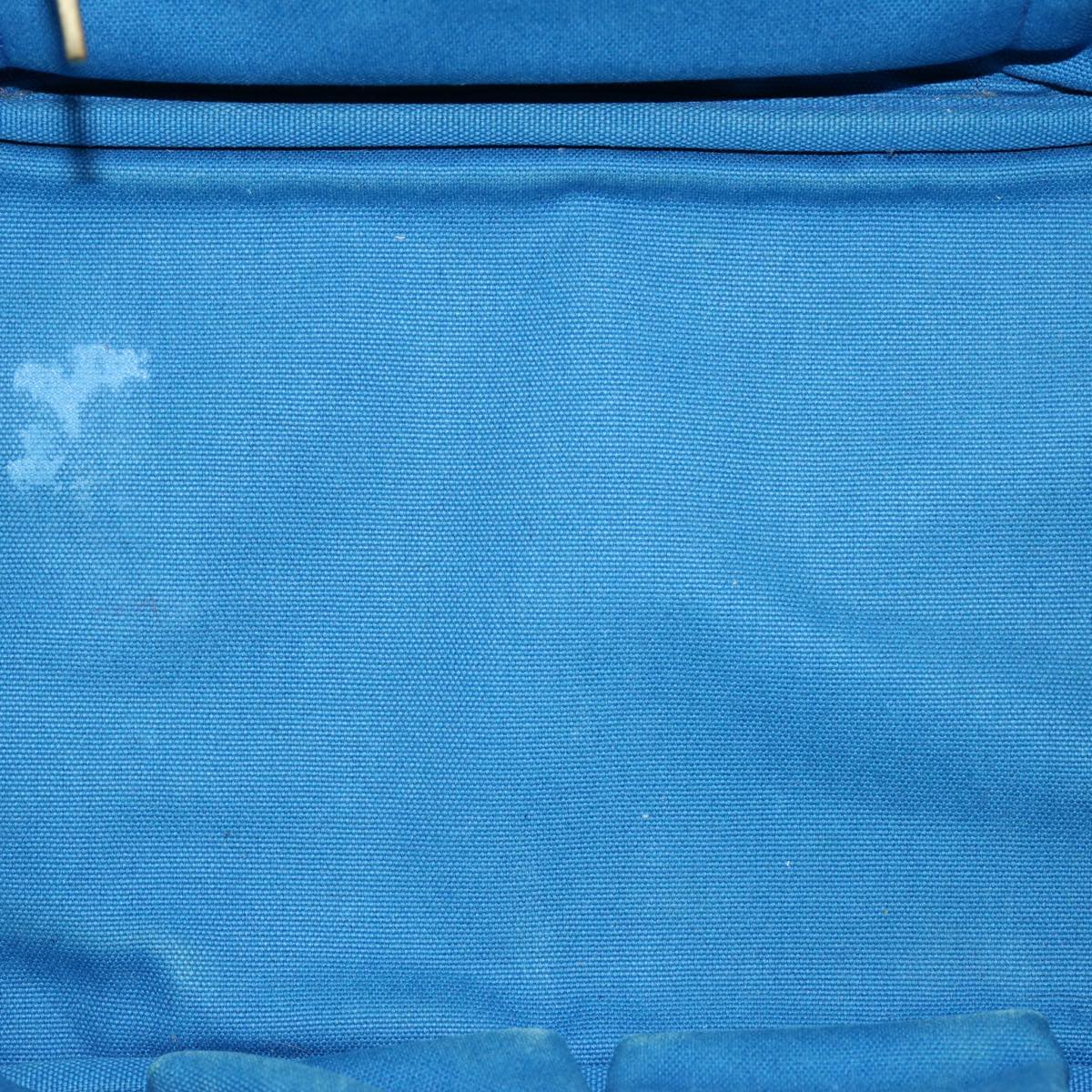 PRADA Canapa MM Hand Bag Canvas Blue Auth ep2510
