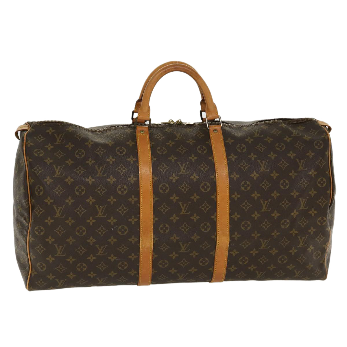 LOUIS VUITTON Monogram Keepall 60 Boston Bag M41422 LV Auth ep253