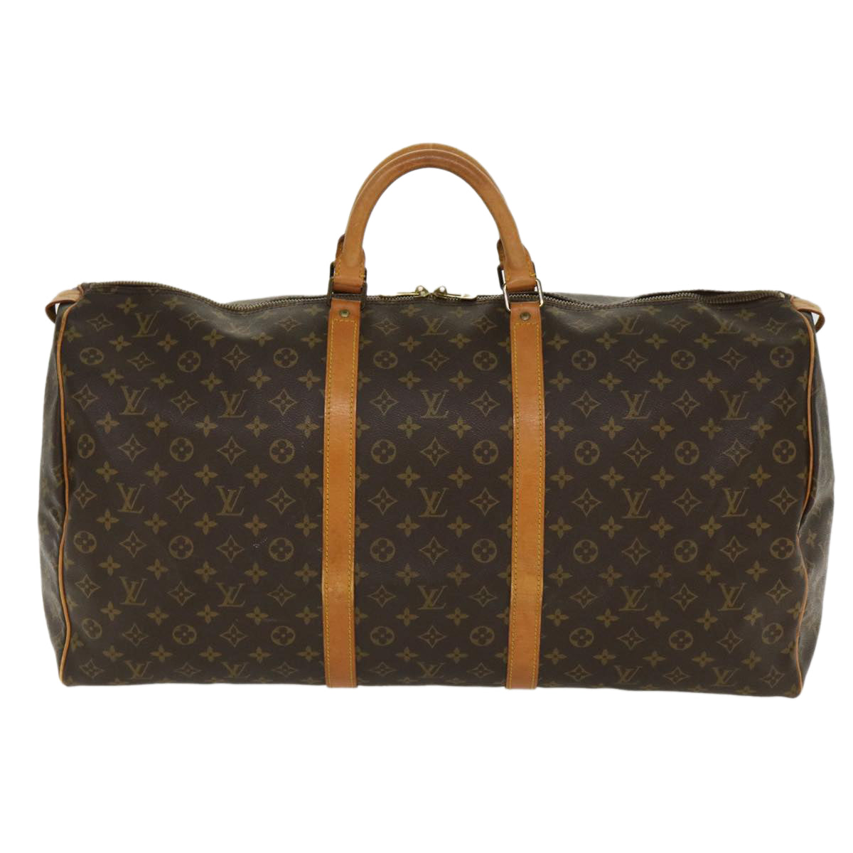 LOUIS VUITTON Monogram Keepall 60 Boston Bag M41422 LV Auth ep253