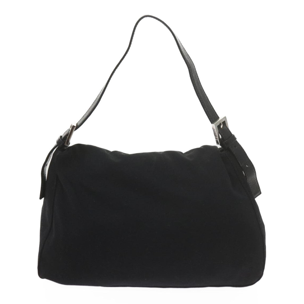 FENDI Mamma Baguette Shoulder Bag Nylon Black 2308 26325 008 Auth ep2543 - 0