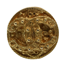 CHANEL Earring Gold Tone CC Auth ep2559 - 0