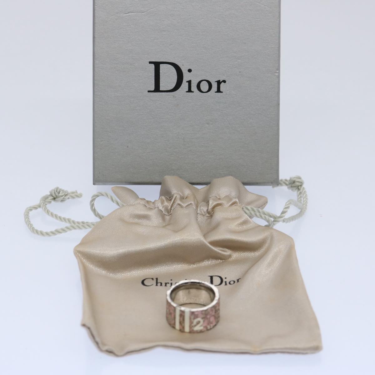 Christian Dior Ring Pink Auth ep2560