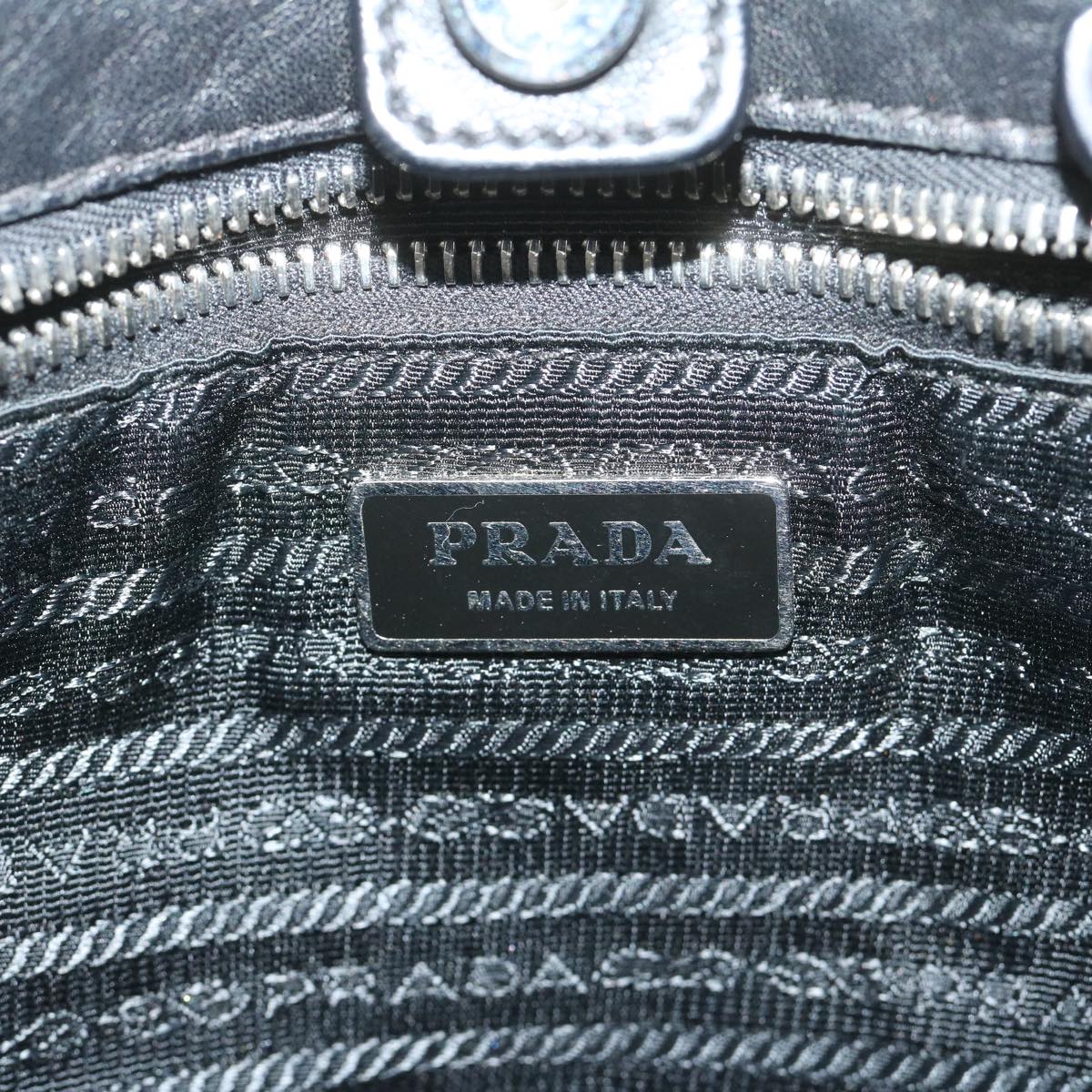 PRADA Hand Bag Nylon Black Auth ep2578