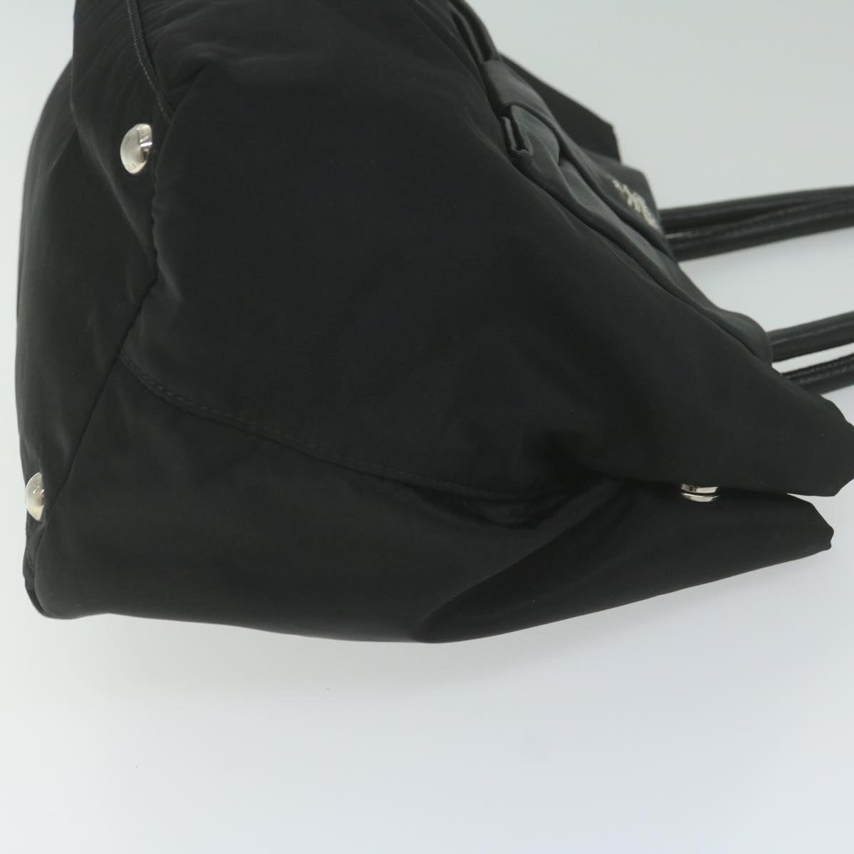 PRADA Hand Bag Nylon Black Auth ep2578